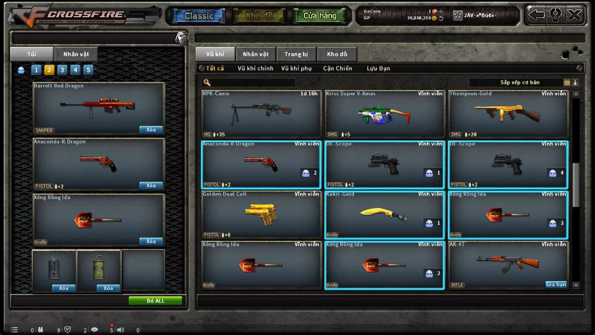 shop acc cf uy tin gia re